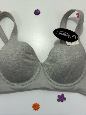 Le Mystere Gray 320 Energie Sport Bra 34C NWT
